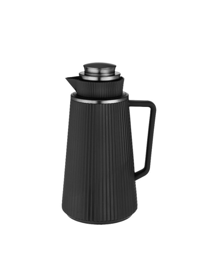 هوست ترمس مفرد للشاي والقهوة سعة 1.3 لتر أسود - Image 1